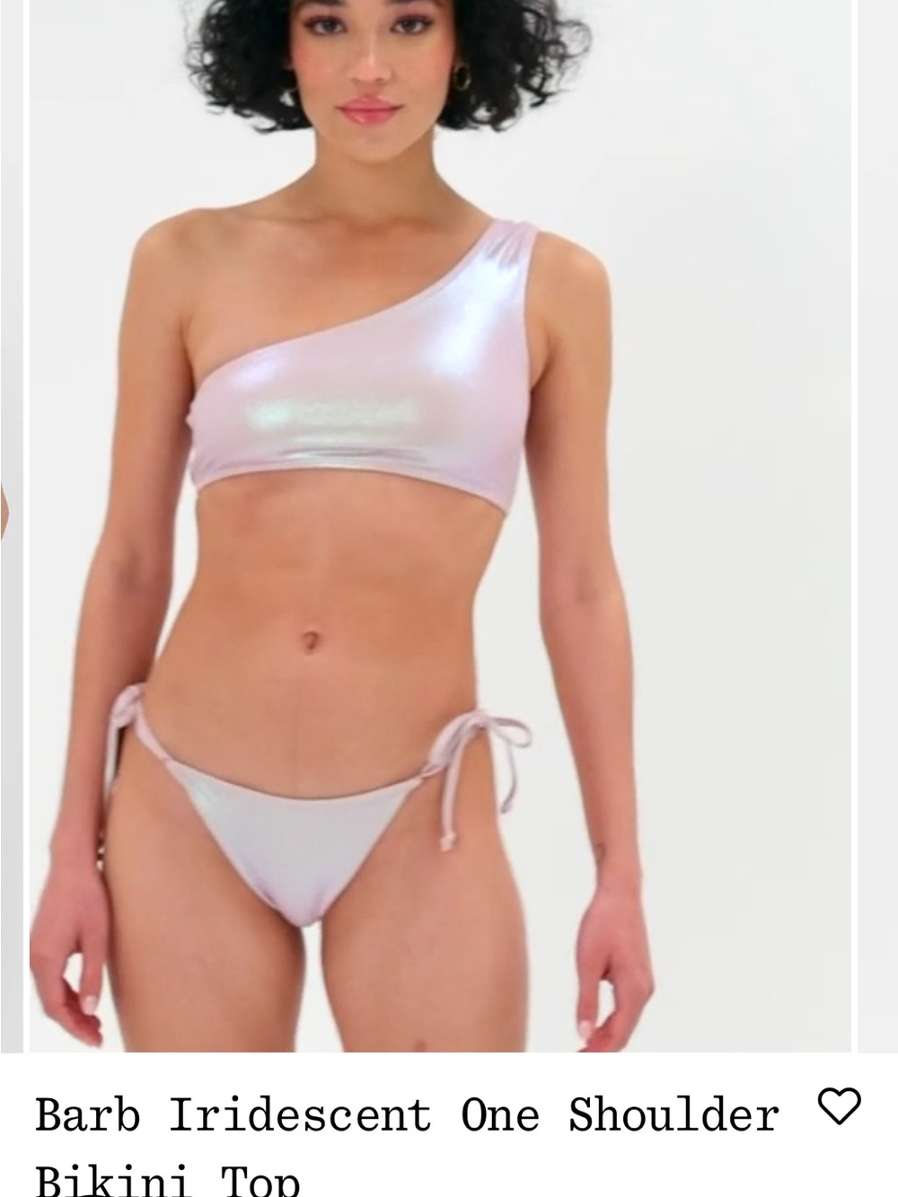Frankie's Bikinis Iridescent “Gilded Angel” Bikini Set